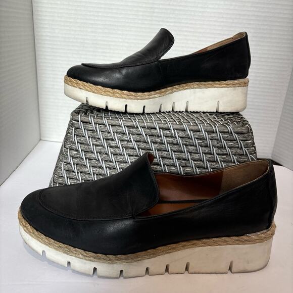 Franco Sarto Loafers chunky platform lug sole with rope trim Sansara Size 8 - Picture 2 of 11